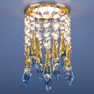 Точечный светильник Elektrostandard 2012 MR16 золото/прозрачный/голубой (FGD/Сlear/BL) Strotskis Isteraud