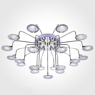 Люстра Eurosvet 80109/21 хром/синий+фиолетовый Spider