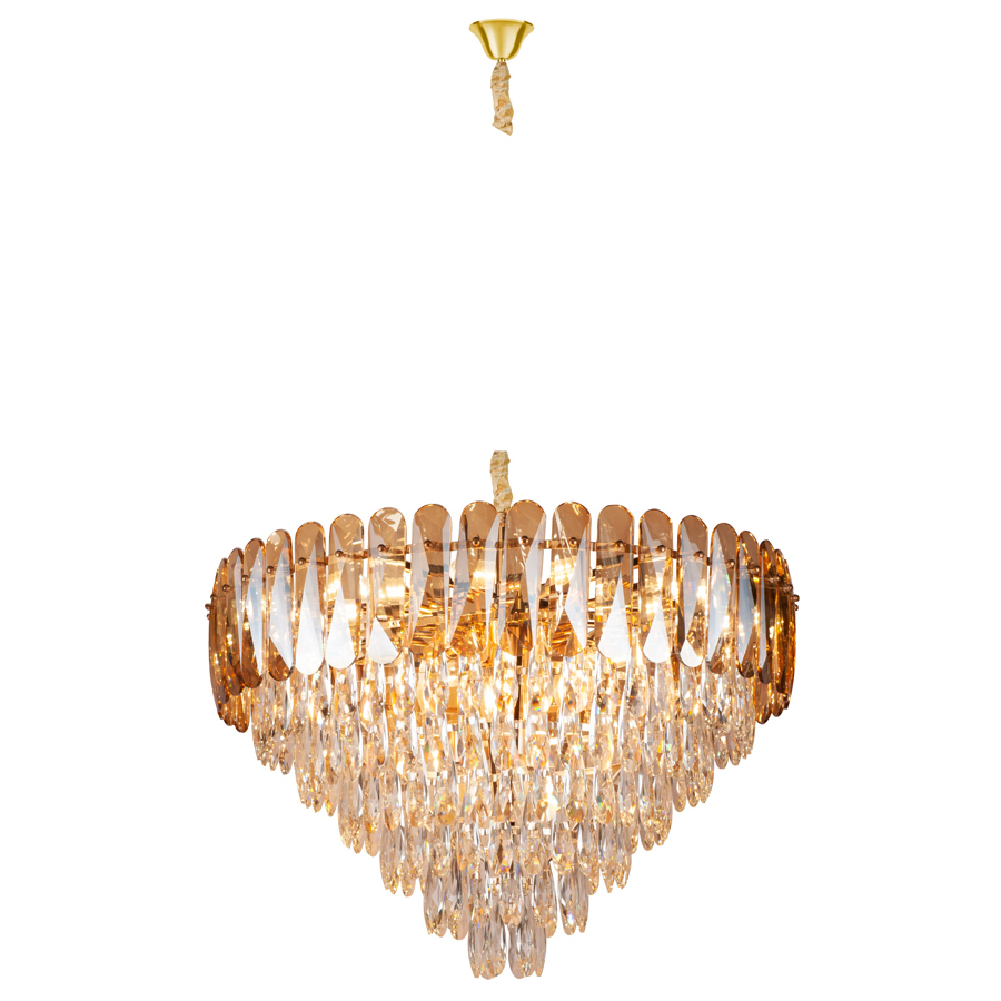 Хрустальный светильник Цветок Лотоса Lotus flower Clear Glass pendant lamp A от ImperiumLoft