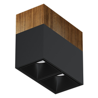 Точечный светильник LEDRON KUBING 2 Wooden 160 Black
