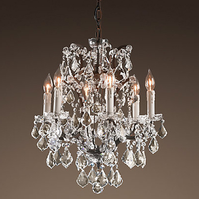 Люстра BLS 30257 19th c Rococo iron and clear crystal
