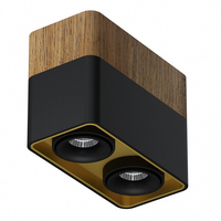 Точечный светильник LEDRON TUBING 2 Wooden 60 Black-Gold