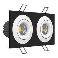 Точечный светильник LEDRON LH07SB-R SQ2 Black-White 4000K TRIAC