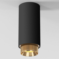 Точечный светильник Elektrostandard 25012/01 GU10 чёрный/золото Nubis