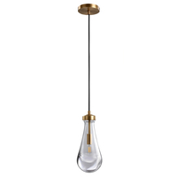 Светильник Delight Collection MT9093-1H brushed gold Raindrop