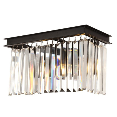 Бра Delight Collection KR0387W-2A BLACK/CLEAR 1920s Odeon
