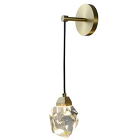 Бра Delight Collection 9701W brass Crystal rock II
