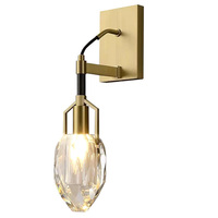 Бра Delight Collection 8960-1W brass/clear Wall lamp