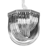 Люстра Delight Collection A001-400 L4 silver/smoky gray Murano Glass
