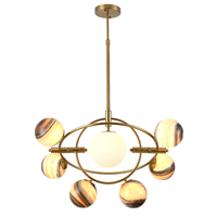Люстра Delight Collection KG1122P-7B brass Planet