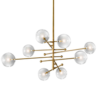 Люстра Delight Collection KG0835P-8 BRASS Globe Mobile
