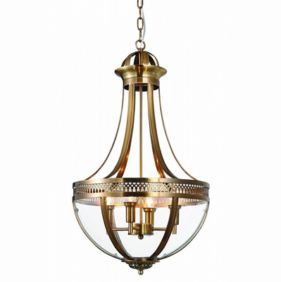 Люстра Delight Collection KM0287P-4 ANTIQUE BRASS Capitol
