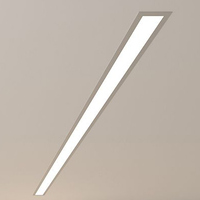 Точечный светильник Elektrostandard Линейный светодиодный встраиваемый светильник 128см 25W 4200K матовое серебро (101-300-128)