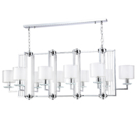 Светильник Crystal lux NICOLAS SP10 L1300 NICKEL/WHITE NICOLAS